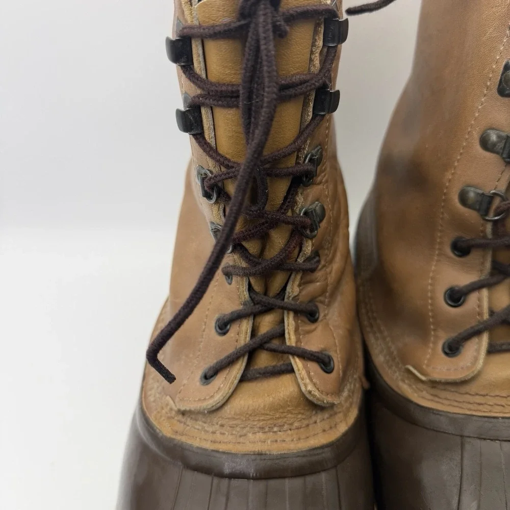 Vintage Kaufman Sorel‎ Premium Leather Snow Boots Size 10 Made in Canada Layer